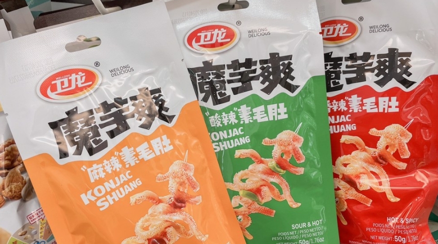 圖為魔芋爽。圖片來源：臺(tái)灣《聯(lián)合報(bào)》楊雅婷攝。